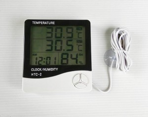 00 เครื่องวัดความชื้น วัดอณหภูมิ นาฬิกาดิจิตอล